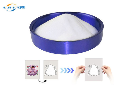 শেক পাউডার ডিটিএফ প্রিন্টিংয়ের জন্য মাঝারি সূক্ষ্ম টিপিইউ ডিটিএফ আঠালো পাউডার ৮০–২০০ মাইক্রন